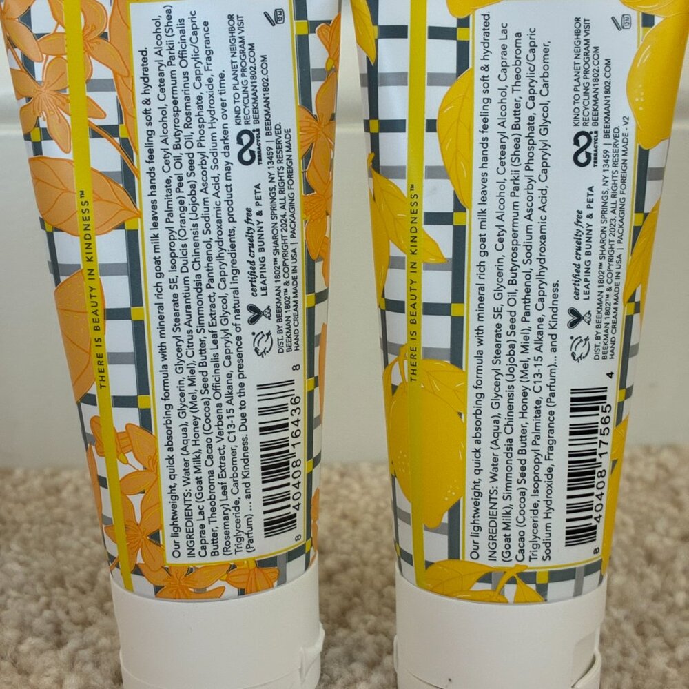 NWOT Beekman 1802 Goat Milk Hand Cream - Pachage of 2 - Picture 3 of 9